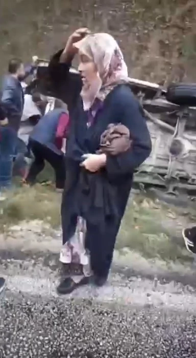 Bursa’da yolcu minibüsü devrildi 8 kişi hafif yaralandı
