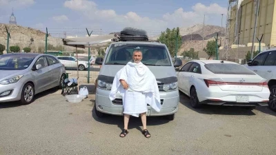 Bursa&rsquo;dan 2 bin 600 kilometrelik yolu katederek Mekke&rsquo;ye geldi
