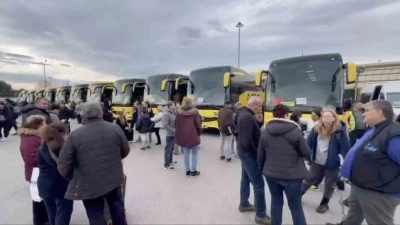 Bursa Terminali&rsquo;nde yılbaşı d&ouml;n&uuml;ş yoğunluğu
