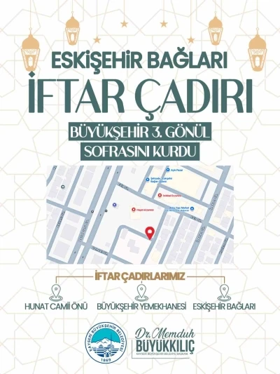 B&uuml;y&uuml;kşehir, 3&rsquo;&uuml;nc&uuml; g&ouml;n&uuml;l sofrasını Eskişehir Bağlarına kurdu
