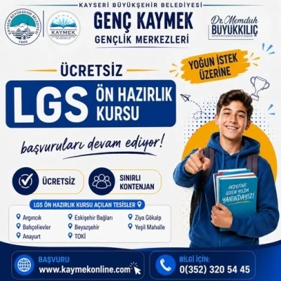 B&uuml;y&uuml;kşehir&rsquo;den gen&ccedil;lere TYT, LGS ve YDS kursları
