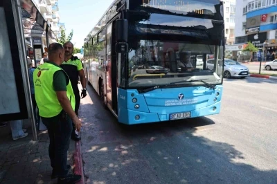B&uuml;y&uuml;kşehir&rsquo;den otob&uuml;slere sıkı takip
