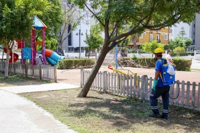 B&uuml;y&uuml;kşehir&rsquo;den toplu kullanım alanlarında ila&ccedil;lama
