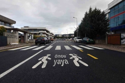 B&uuml;y&uuml;kşehir Kolejler B&ouml;lgesi&rsquo;nde yol yapım &ccedil;alışmalarını tamamladı
