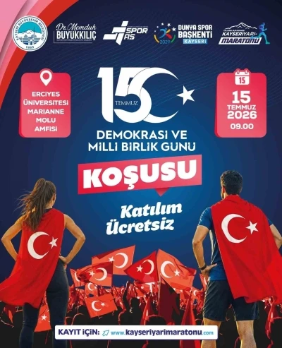 B&uuml;y&uuml;kşehirden 15 Temmuz Demokrasi ve Milli Birlik G&uuml;n&uuml;&rsquo;ne anlamlı koşu
