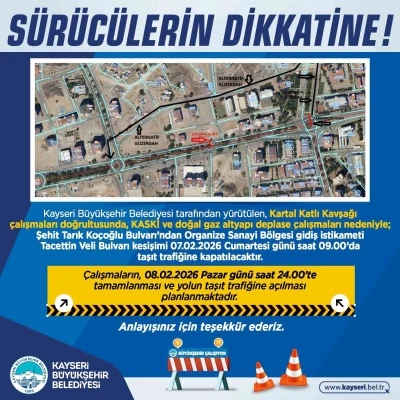 B&uuml;y&uuml;kşehirden s&uuml;r&uuml;c&uuml;lere yol uyarısı
