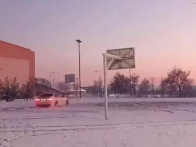 Buz &uuml;st&uuml;nde drift kameraya yansıdı
