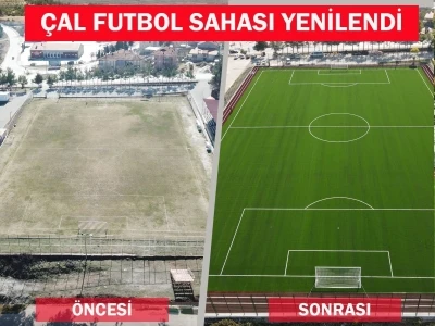Çal’a modern futbol sahası kazandırıldı
