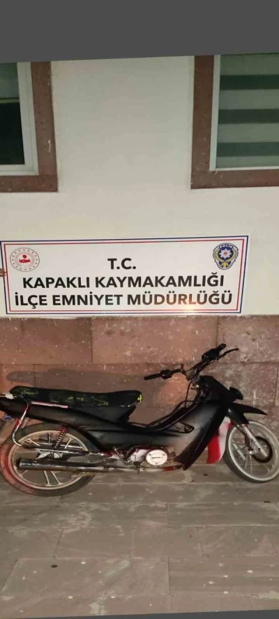 Çalınan motosiklet bulundu, şüpheli tutuklandı
