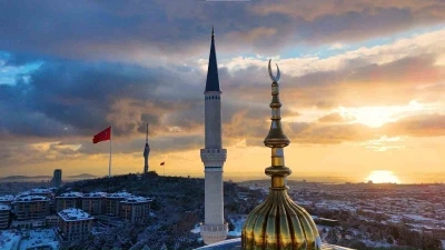 &Ccedil;amlıca&rsquo;da mest eden g&uuml;n batımı
