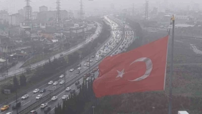 &Ccedil;amlıca Gişeleri&rsquo;nde d&ouml;n&uuml;ş yoğunluğu havadan g&ouml;r&uuml;nt&uuml;lendi
