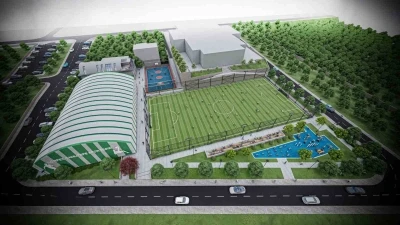 &Ccedil;amlıtepe Spor Kompleksi&rsquo;nin y&uuml;zde 71&rsquo;i tamamlandı
