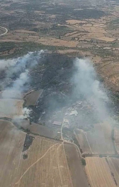&Ccedil;anakkale&rsquo;de bozuk orman sahasında &ccedil;ıkan yangın kontrol altına alındı
