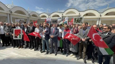 &Ccedil;anakkale&rsquo;de İsrail&rsquo;in Filistinli esirleri hedef alan &rsquo;idam yasası&rsquo; protesto edildi
