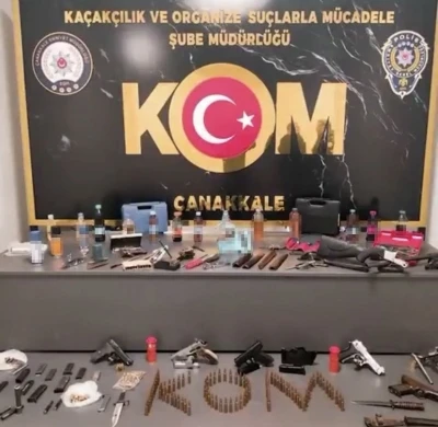 &Ccedil;anakkale&rsquo;de ka&ccedil;ak&ccedil;ılık operasyonuna 3 tutuklama
