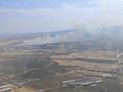 Çanakkale’de tarım arazisindeki yangın kontrol altına alındı
