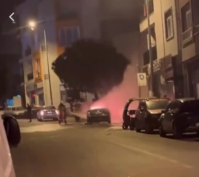 &Ccedil;anakkale&rsquo;de yanan ara&ccedil; bomba gibi patladı
