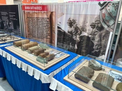 &Ccedil;anakkale ruhu Tavşanlı&rsquo;da, savaş malzemeleri sergisi ziyarete a&ccedil;ıldı
