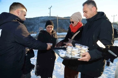 Canik&rsquo;te g&ouml;n&uuml;lleri ısıtan ikram
