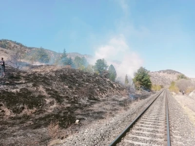 Çankırı’da çıkan ot yangını büyümeden söndürüldü
