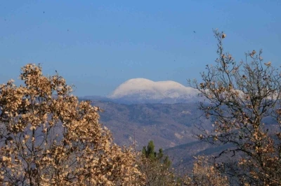 Çankırı’da sonbahar ve kış aynı karede
