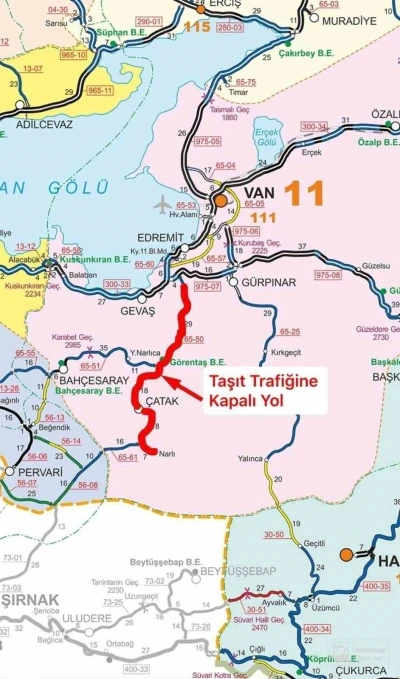&Ccedil;atak yolu ara&ccedil; trafiğine kapatıldı
