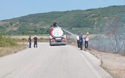 Çaycuma’da çalılık alanda yangın çıktı
