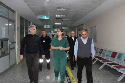 Çaycuma Devlet Hastanesi ve 112 istasyonlarına gece denetimi
