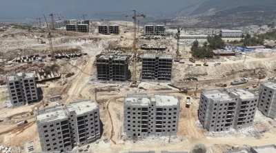 Cebike Mahallesi’nde afet konutları hızla sürüyor
