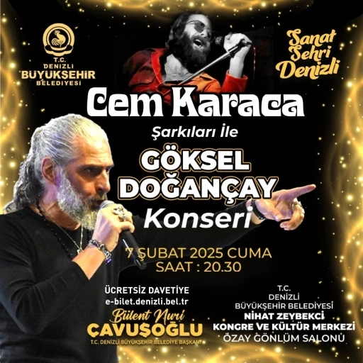 Cem Karaca Denizli&rsquo;de şarkılarıyla anılacak
