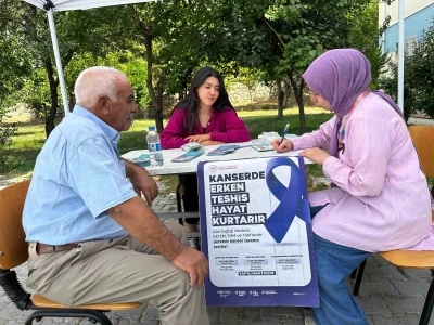 Çemişgezek’te kanserde erken teşhis için farkındalık etkinliği
