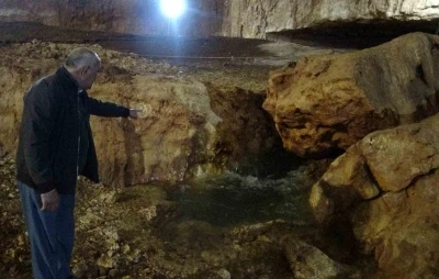 Cennet Obruğu&rsquo;ndan 13 yıl sonra su &ccedil;ıktı
