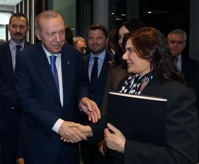 &Ccedil;er&ccedil;ioğlu projelerini Cumhurbaşkanı Erdoğan&rsquo;a sundu
