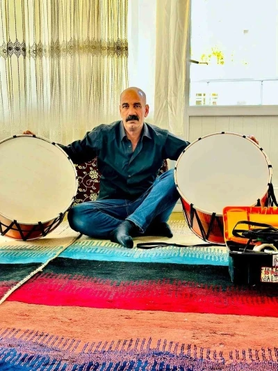 &Ccedil;ermik&rsquo;te 40 yıldır baba mesleği davul imalatı yapıyor

