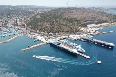 &Ccedil;eşme&rsquo;de kruvaziyer turizminde hedef 35 bin yolcu
