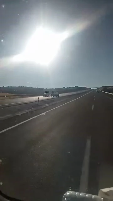 Çevre yolunda ters yönde giden araç tehlike saçtı
