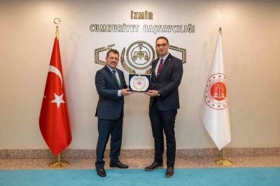 Ceza ve Tevkifevleri Genel M&uuml;d&uuml;r Yardımcısı Kocakale&rsquo;den İzmir Cumhuriyet Başsavcısı Yeldan&rsquo;a ziyaret
