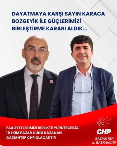 CHP Gaziantep’te aday sayısı ikiye düştü