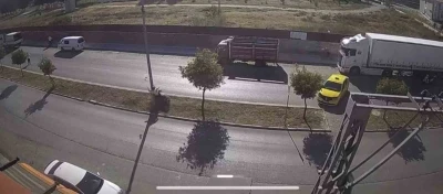 Cinayet gibi kaza kamerada
