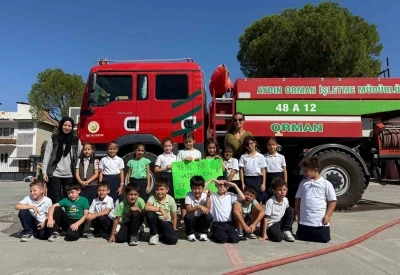 Çine’de öğrenciler orman yangınları hakkında bilgilendirildi
