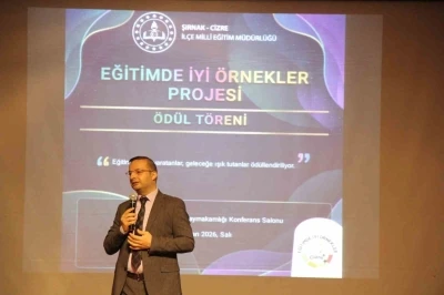 Cizre&rsquo;de Eğitimde İyi &Ouml;rnekler Projesi &ouml;d&uuml;l t&ouml;reni
