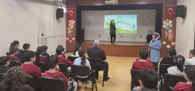 &Ccedil;ocuklara suyun &ouml;nemi ve verimliliği anlatıldı
