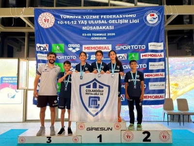 &Ccedil;olakoğlu Metalurji Spor Kul&uuml;b&uuml; y&uuml;z&uuml;c&uuml;lerinden Ulusal Gelişim Ligi&rsquo;nde başarı
