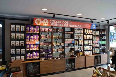 Çölyak hastalarına büyük kolaylık: Glütensiz ürün satış noktası yoğun ilgi görüyor
