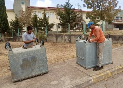 Çöp konteynırlarına yerinde müdahale
