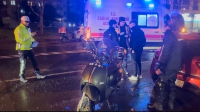 &Ccedil;orlu&rsquo;da &ccedil;ukura dalan motosikletli yaralandı
