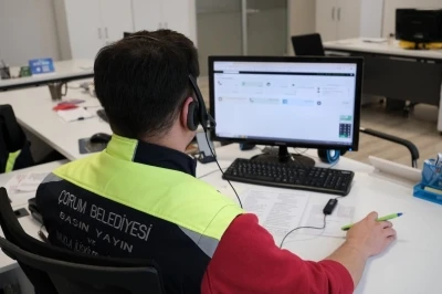 &Ccedil;orum Belediyesi 1 yılda 164 bin &ccedil;ağrı cevap verdi
