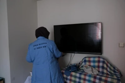 &Ccedil;orum Belediyesi bu yıl 222 aileye ev temizliği hizmeti sundu
