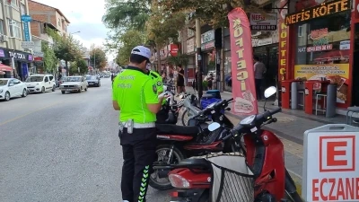 Çorum’da 20 motosiklet trafikten men edildi
