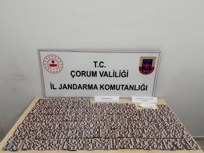 Çorum’da 3 bin adet uyuşturucu hap ele geçirildi
